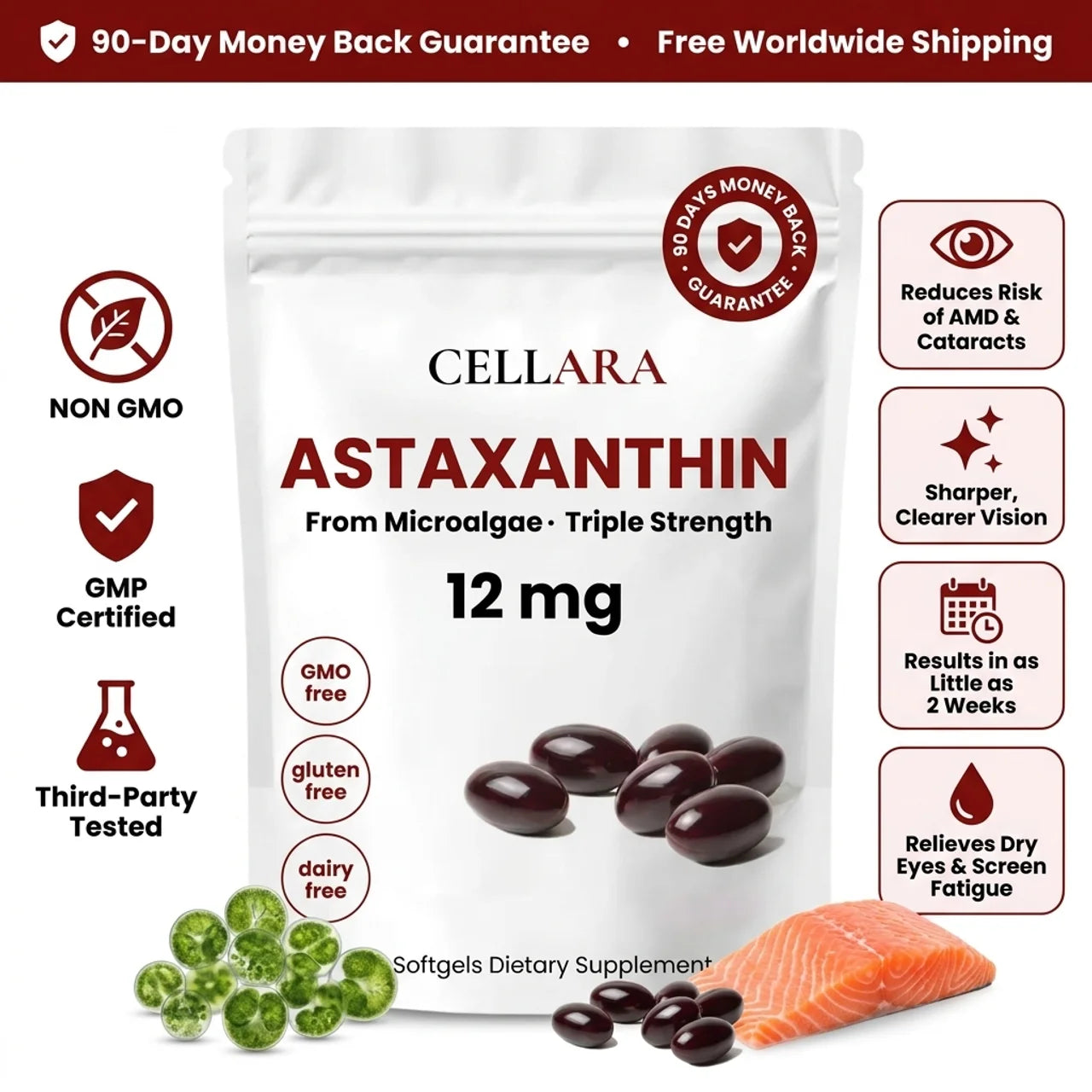 Astaxanthin 12mg Softgels