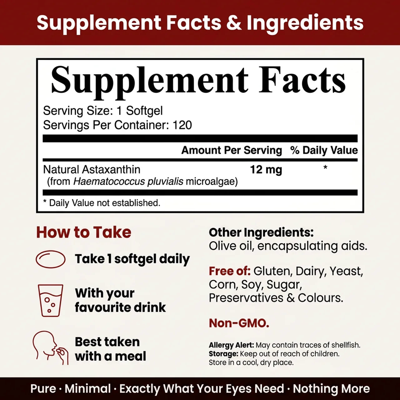 Astaxanthin 12mg Softgels