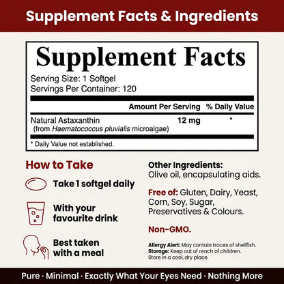 Astaxanthin 12mg Softgels